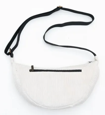 EMENTA SB - FIUZA PATCH CORDUROY BAG - WHITE