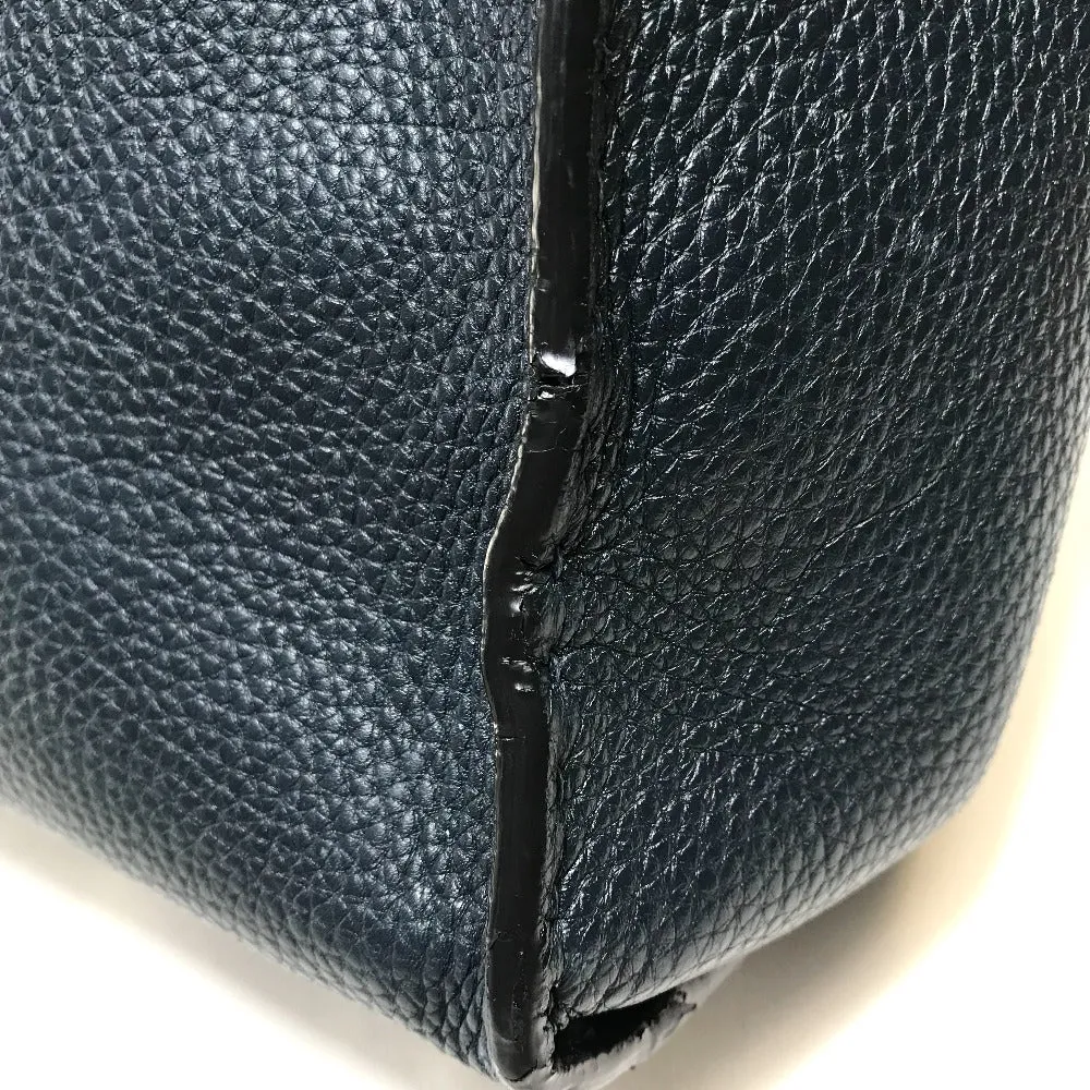 FENDI Business bag 7VA388 leather Navy x blue Celeria Peekaboo mens Used