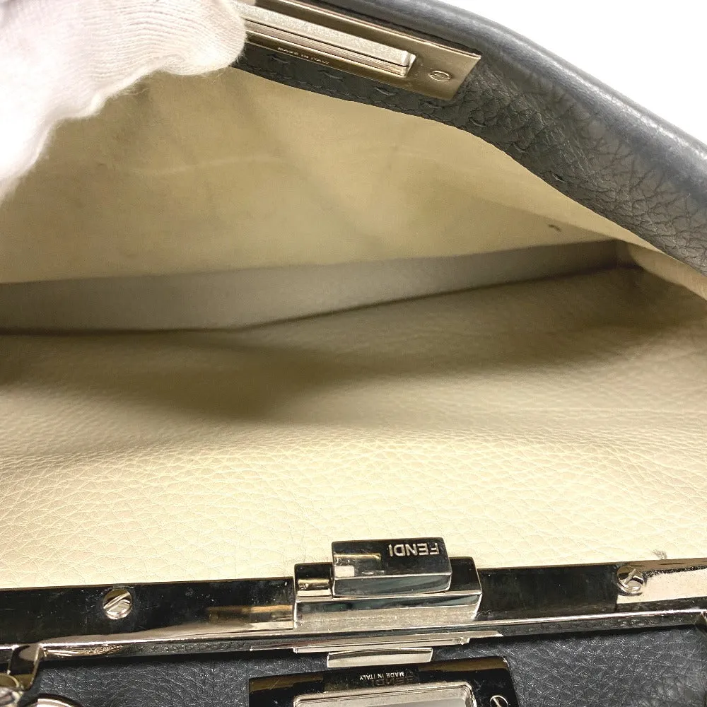 FENDI Handbag 8BN226 leather gray Peek-a-boo regular