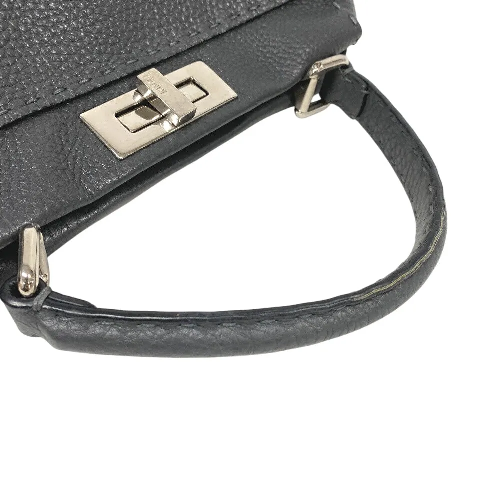 FENDI Handbag 8BN226 leather gray Peek-a-boo regular