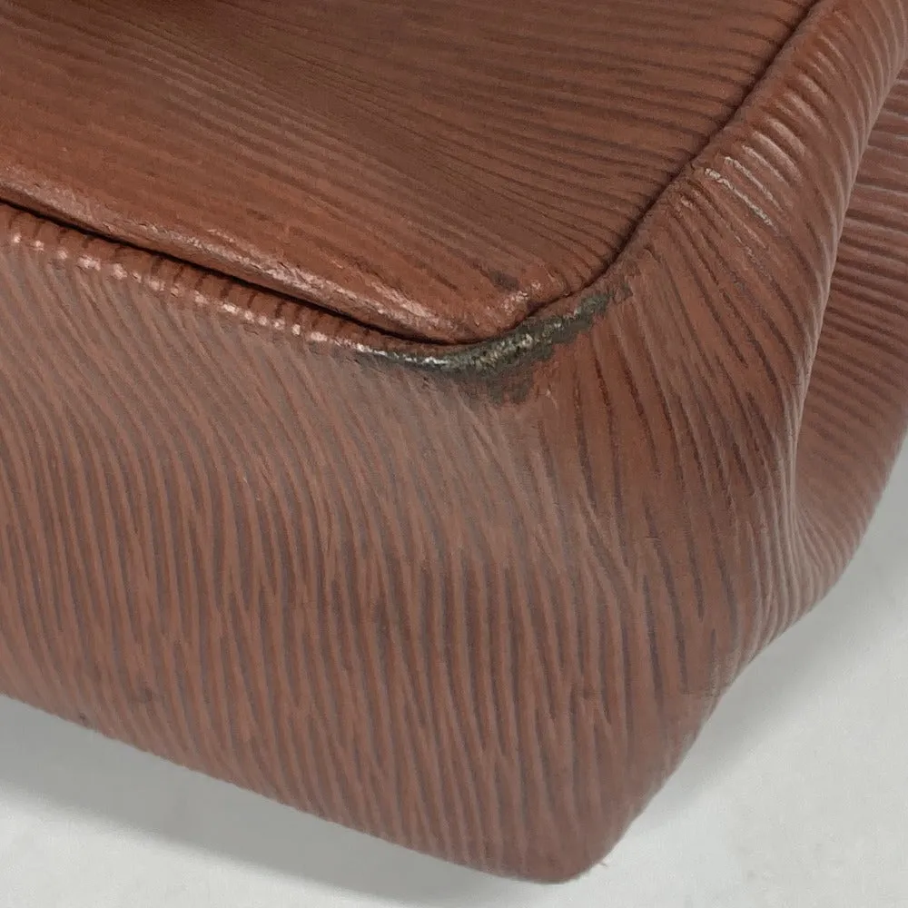 FENDI Handbag leather Brown vintage FF logo