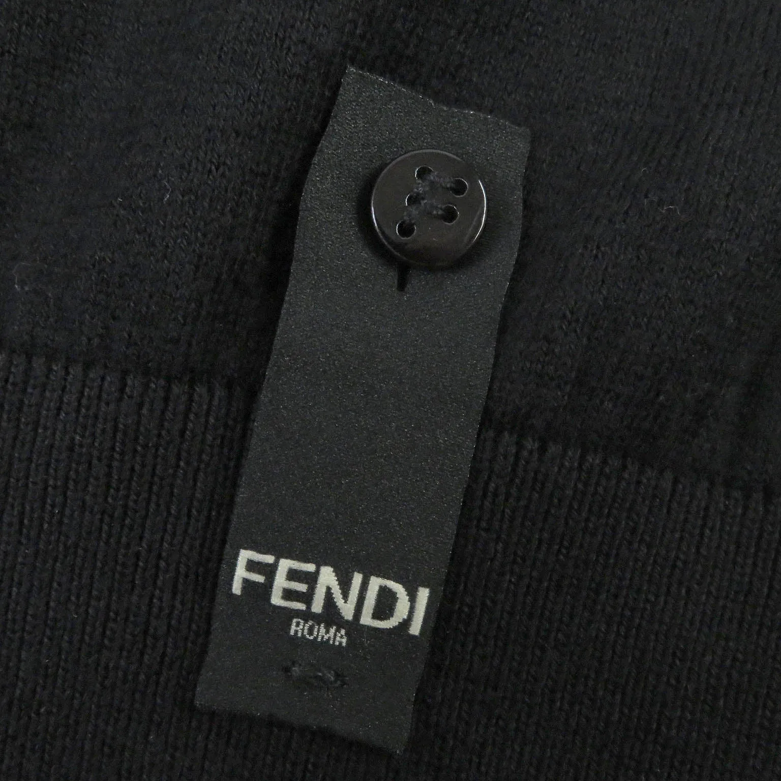 FENDI knit FZZ284 cotton black 46