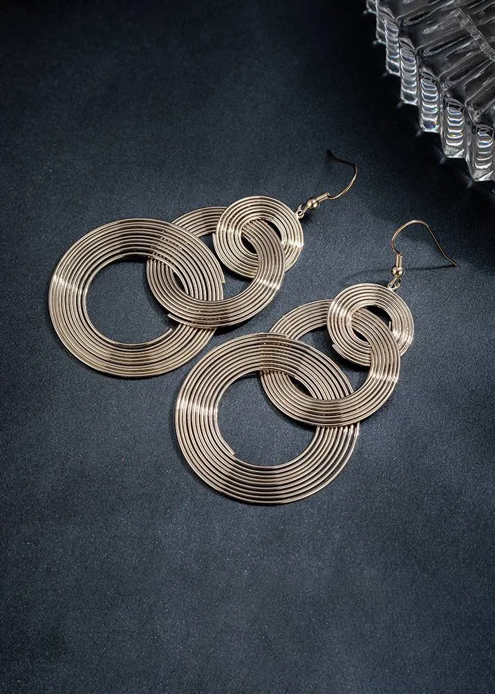 Hook Multi Hoop Statement Earrings
