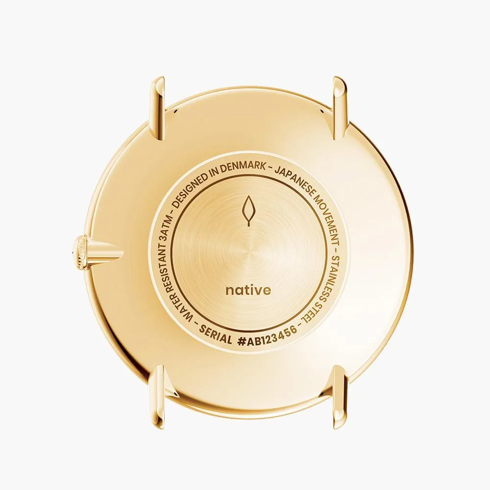Native | White Dial - White Leather