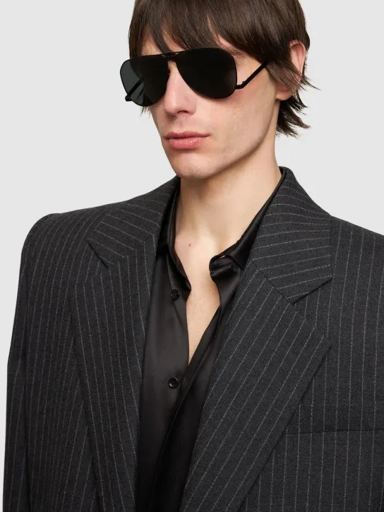 Saint Laurent   SL 690 metal sunglasses 