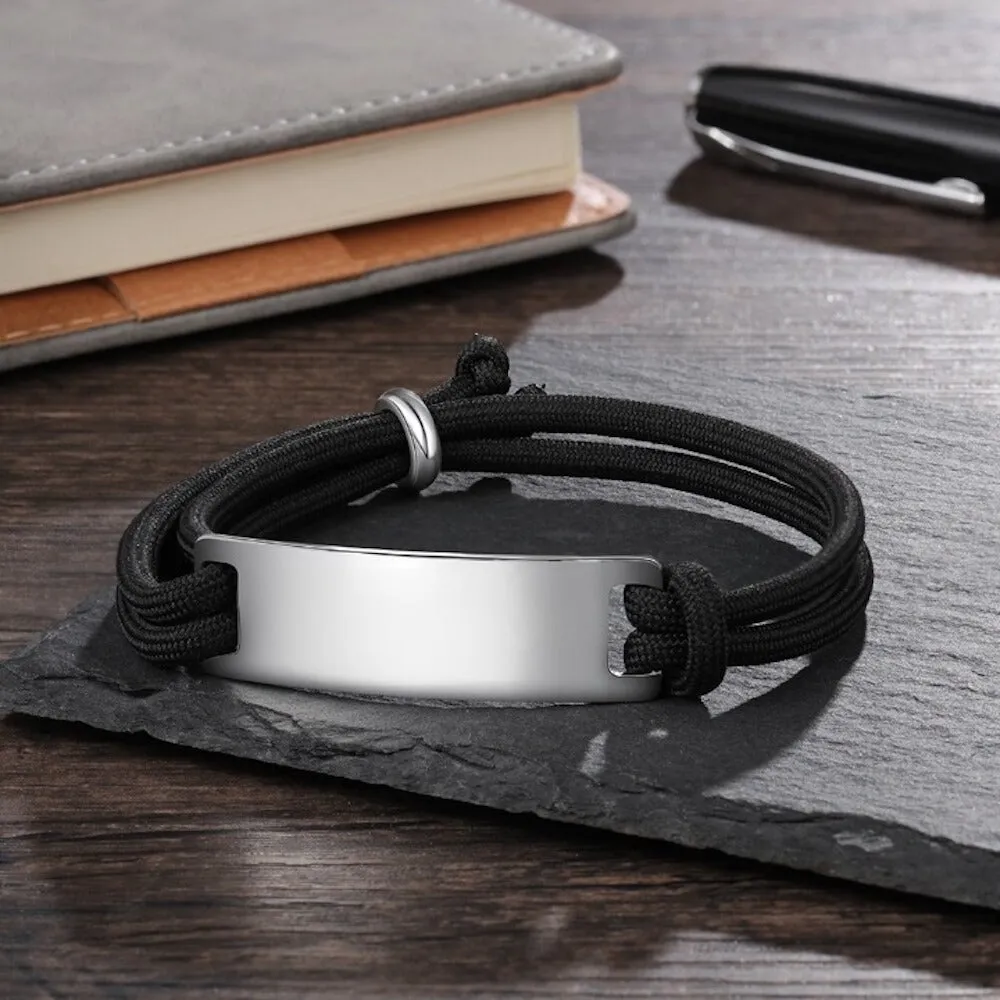 Stainless Steel Bar Bracelets for Men