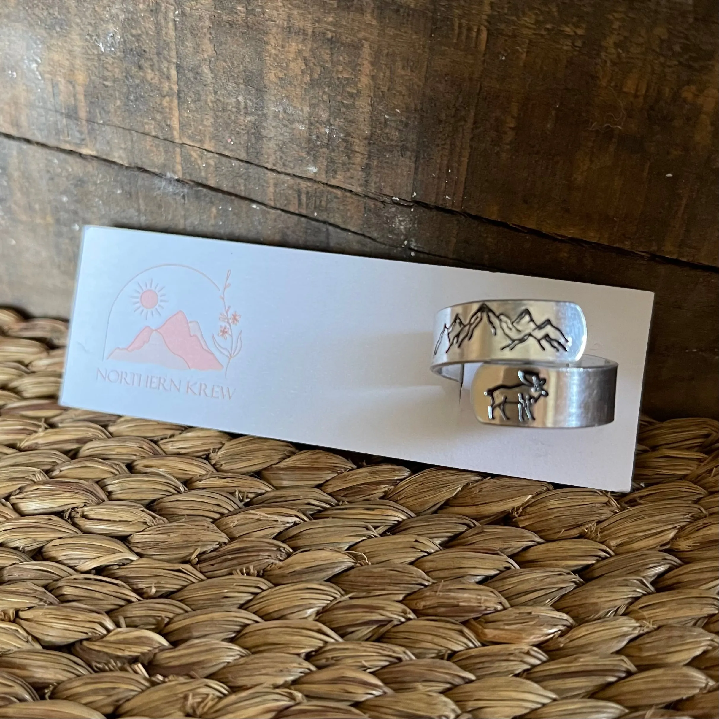 Stamped Wrap Rings