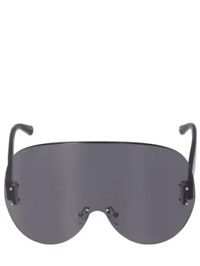 The Attico   Karl oversize mask acetate sunglasses 
